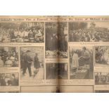 Original 1922 Newspaper The Burial Of Michael Collins Report & Images