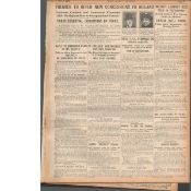 Original Irish War Of Independence Newspaper Reports & Headlines