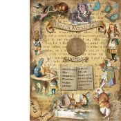 Alice In Wonderland "Where It All Began" Original 1865 Penny Metal Info Plaque
