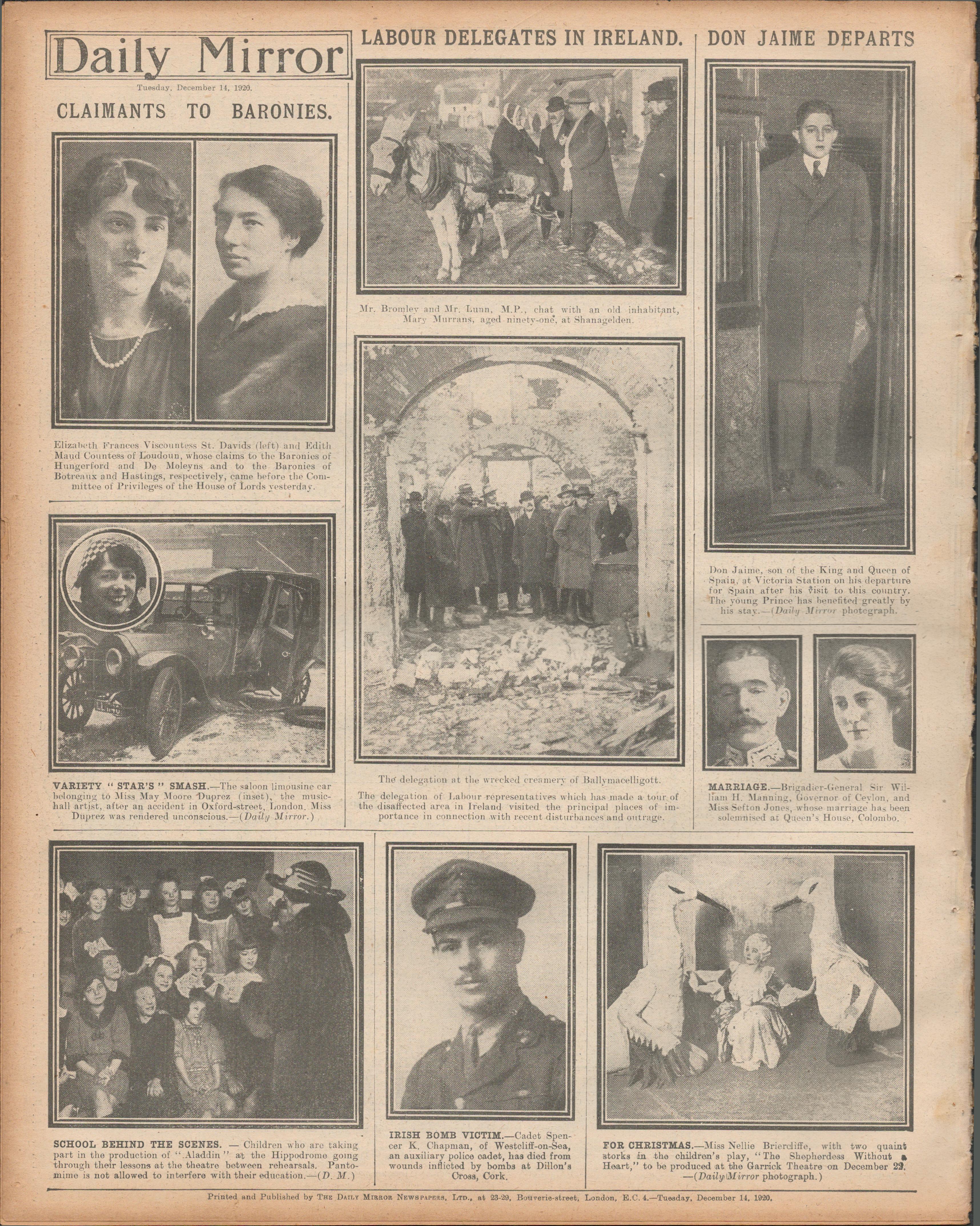 Original Irish War Of Independence Newspaper Reports & Headlines - Image 2 of 3