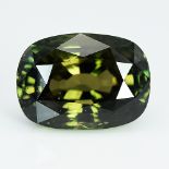 GIA Certified 8.01Cts 100% Natural Brown Green Changing Yellow Brown