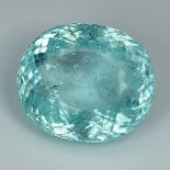 GIA Certified Huge Paraiba 18.35Cts 100% Natural Greenish Blue Colour Paraiba Tourmaline