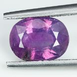 GIA Certified 2.46Cts 100% Natural Pink Purple Colour Kashmir Sapphire