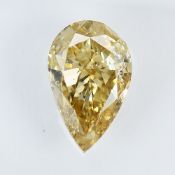 IGI Certified 1.00Cts 100% Natural Y-Z Light Brownish Yellow Colour Diamond