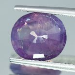 AIGS Certified Pakistan ( Kashmir ) 5.18Cts 100% Natural Sapphire Pinkish Purple Sapphire