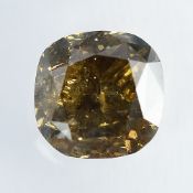 IGI Certified 1.17Cts 100% Natural Fancy Deep Yellowish Brown Colour Diamond