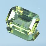 GIA Certified 2.57Cts 100% Natural Alexandrite Yellowish Green Changing To Brownish Yellow Colour