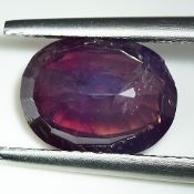 AIGS Certified 3.24Cts 100% Natural Purple Colour Kashmir Sapphire