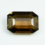 GIA Certified 5.01Cts 100% Natural Alexandrite Brownish Greenish Yellow Changing To Orangy Brown