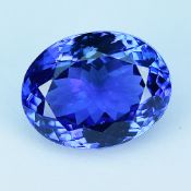 AIGS Certified 6.76Cts Natural Violetish Blue Tanzanite