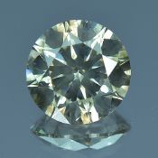 IGI Certified 2.33Cts 100% Natural Colour Diamond U-V Light Brownish Yellowish Grey