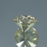 IGI Certified 3.41Cts 100% Natural Fancy Brownish Yellow Colour Diamond