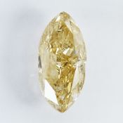IGI Certified 1.05Cts 100% Natural Fancy Light Brownish Yellow Colour Diamond