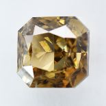 IGI Certified 1.50Cts 100% Natural Fancy Yellowish Brown Colour Diamond