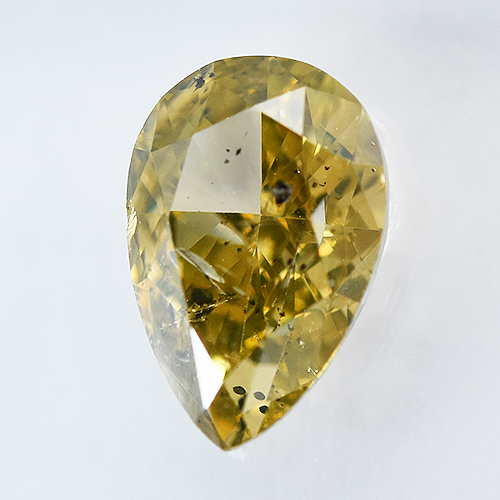 IGI Certified 1.10Cts 100% Natural Fancy Light Greenish Brownish Yellow Colour Diamond - Image 2 of 4