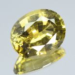 GIA Certified 3.07Cts 100% Natural Alexandrite Brown Green Changing To Brown Yellow Colour