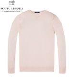 Men's scotch & soda pullover jumper smart / casual crew neck pink uk l rrp £85