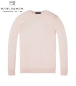 Men's scotch & soda pullover jumper smart / casual crew neck pink uk xl rrp £85