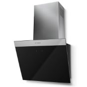 Faber daisy b eg6 bk a55 daisy b 55cm rear duct angled chimney hood – black rrp £799.99