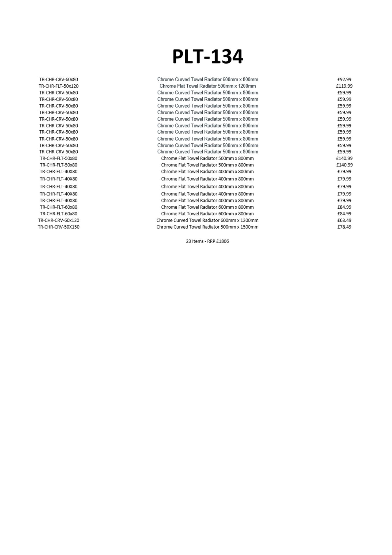 (New Stock) Towel Radiator DIHL Overstock New 23 Items - RRP £1806 P134 - Image 2 of 4