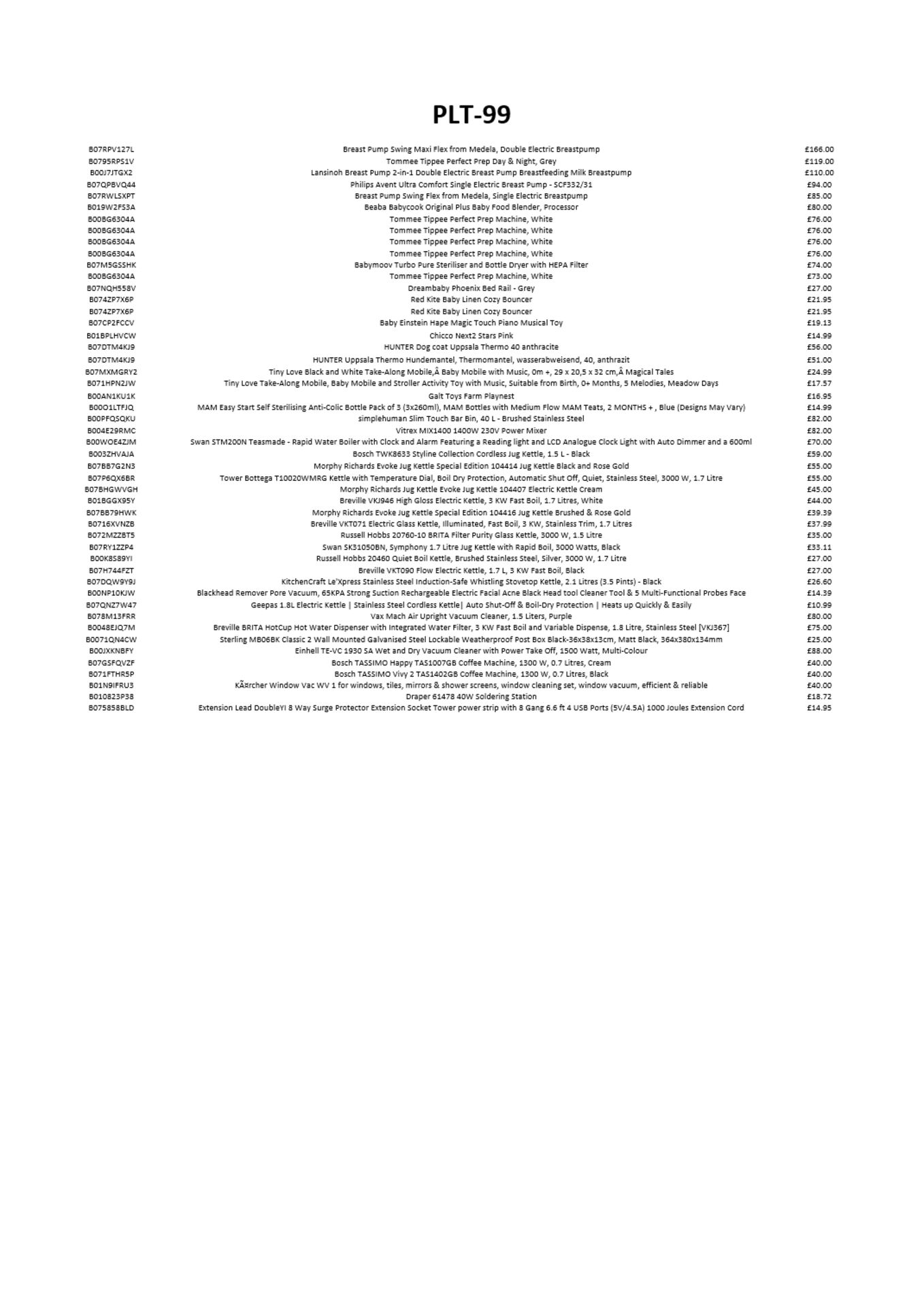 (Customer returns) Tommee Tippee Tiny Love Breville Vax Bosch - 49 Items - RRP £2556 - P99 - Image 2 of 4