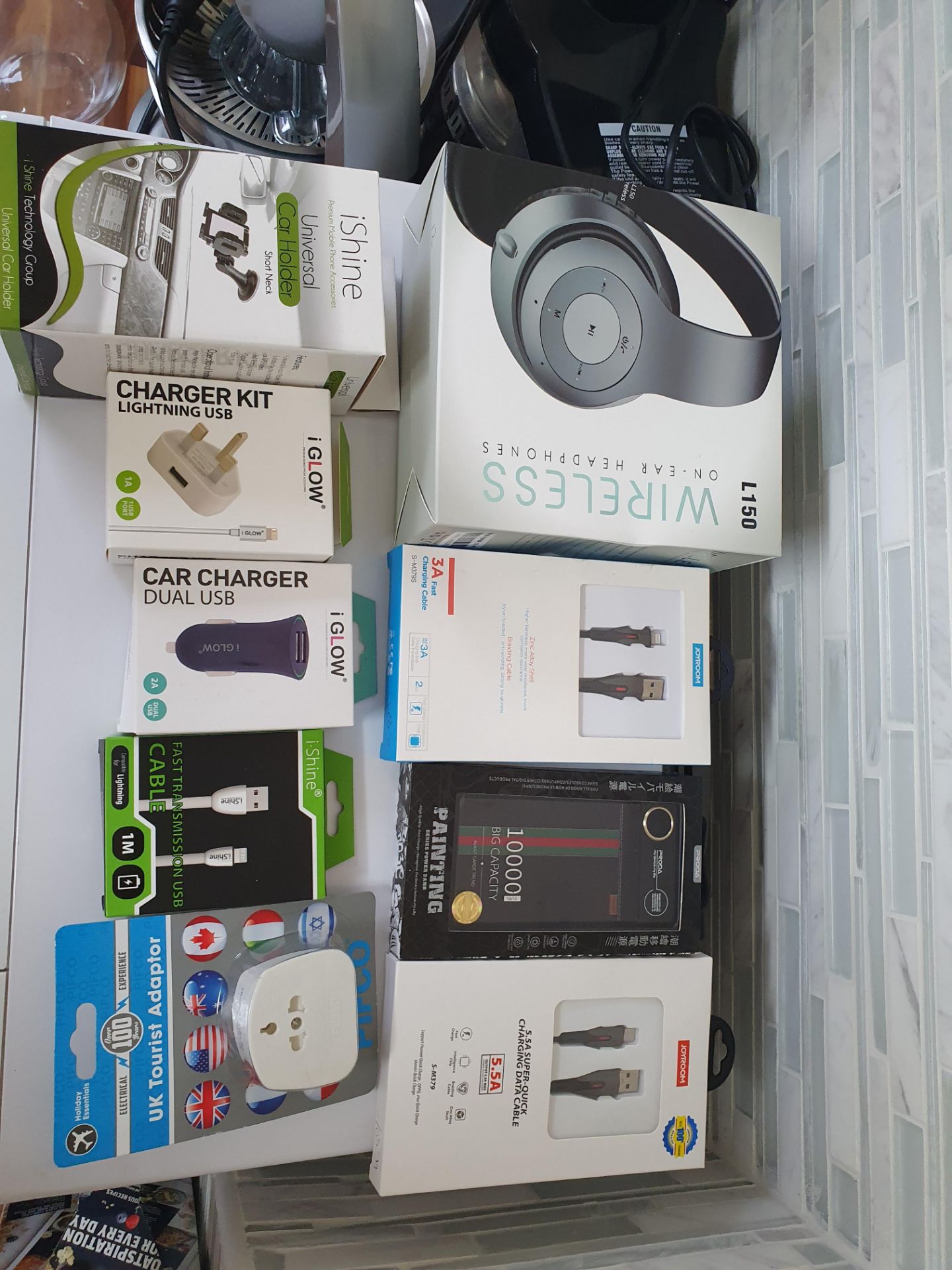 new mix items remax power bank, joyroom fast charging cables etc rrp£200