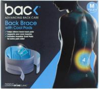 1 x back brace with cool pads rrp £29.99