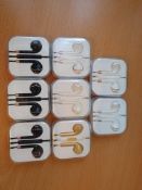 8 x mix styles high quality earphones with volume control and mic rrp£40