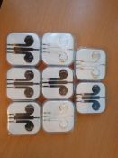 8 x mix styles high quality earphones with volume control and mic rrp£40