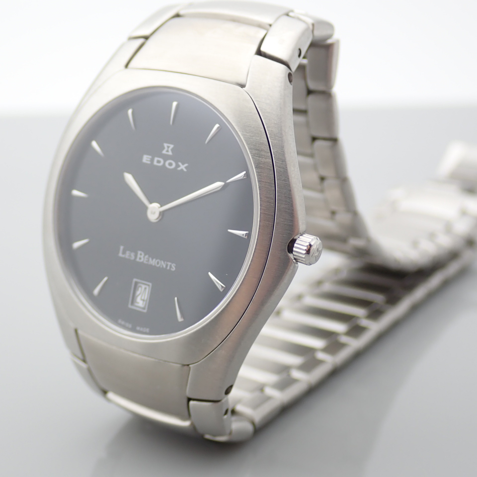 Edox / Date - Date World's Slimmest Calender Movement - Unisex Steel Wrist Watch - Image 5 of 6