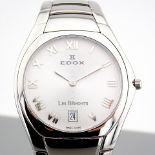 Edox / Date - Date World's Slimmest Calender Movement - Unisex Steel Wrist Watch