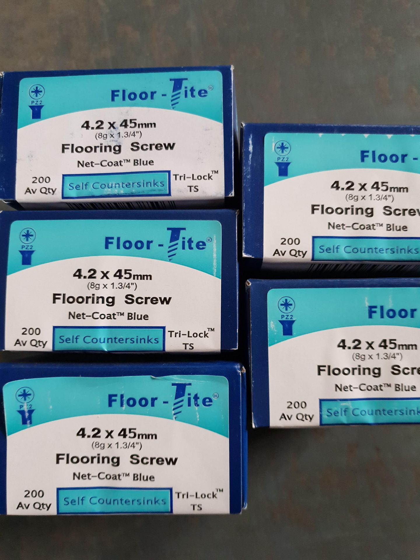 5 boxes - 45mm flooring screws