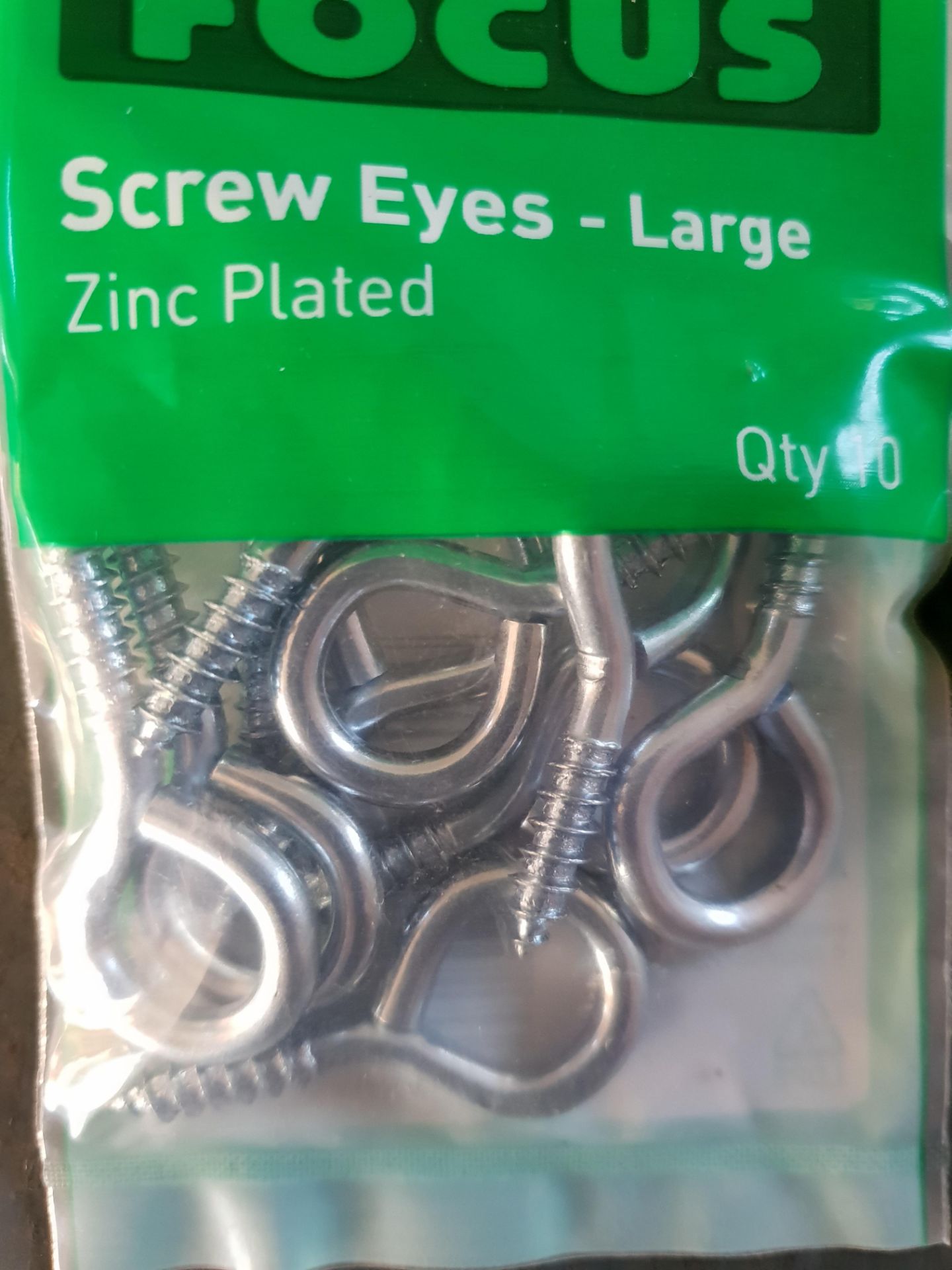 12 packs - screw eyes - Image 2 of 2