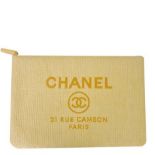 Chanel - Deauville Canvas Clutch