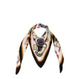 Hermes - Le Carre Boucles Silk Twill Scarf
