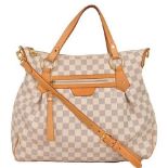 Louis Vuitton - Evora Gm Damier Azur Leather Shoulder Bag