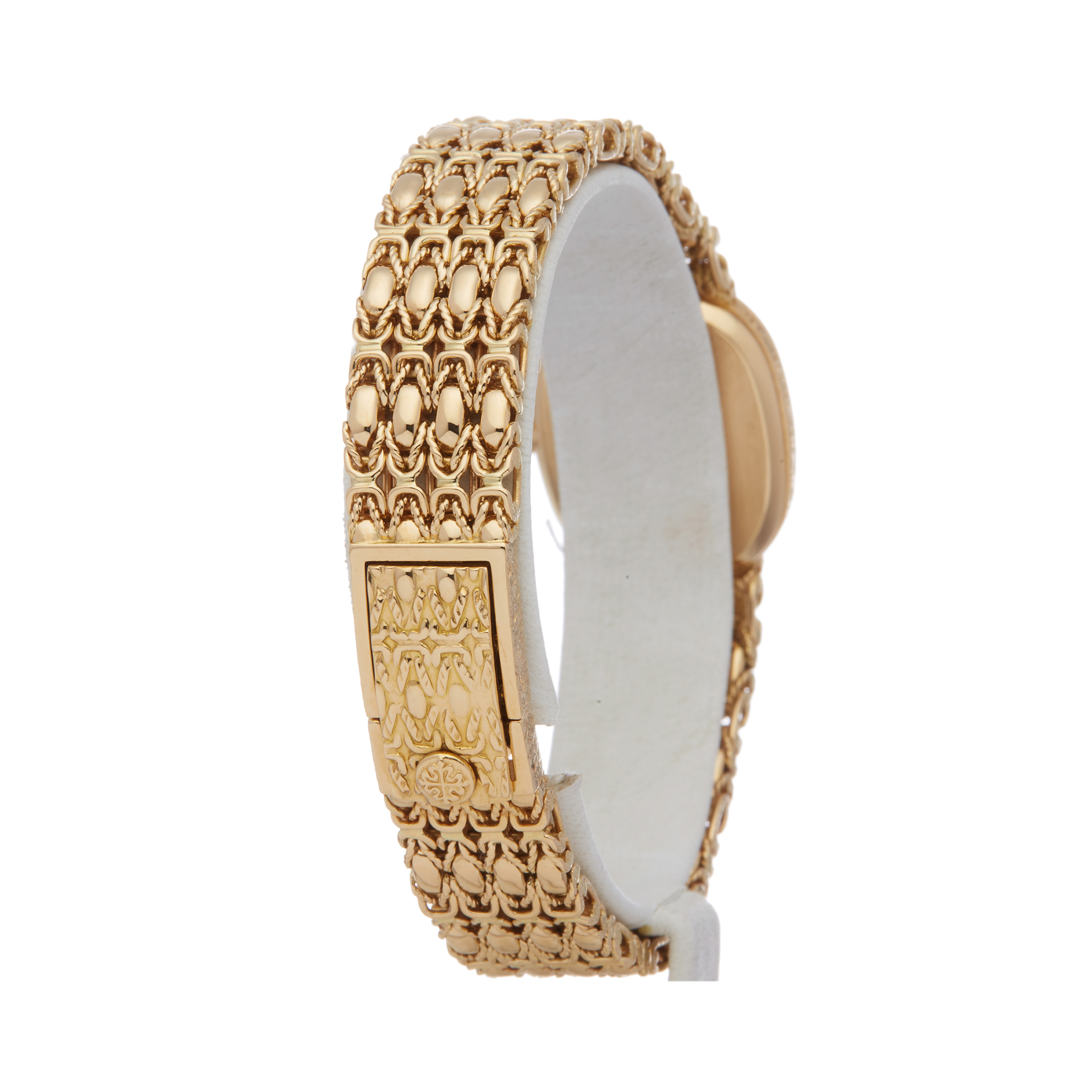 Patek Philippe Ellipse 4698 Ladies Yellow Gold Factory Diamonds Watch - Image 5 of 8