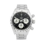 Rolex Daytona 6265 Men Stainless Steel Chronograph Watch
