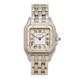 Cartier Panthère 1057917 Ladies Stainless Steel & Yellow Gold 3 Row Watch