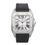 Cartier Santos 100 W20090X8 or 2656 Men Stainless Steel Chronograph XL Cartier Service Watch