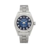 Rolex Datejust 26 69174 Ladies Stainless Steel Graduated Diamond Watch