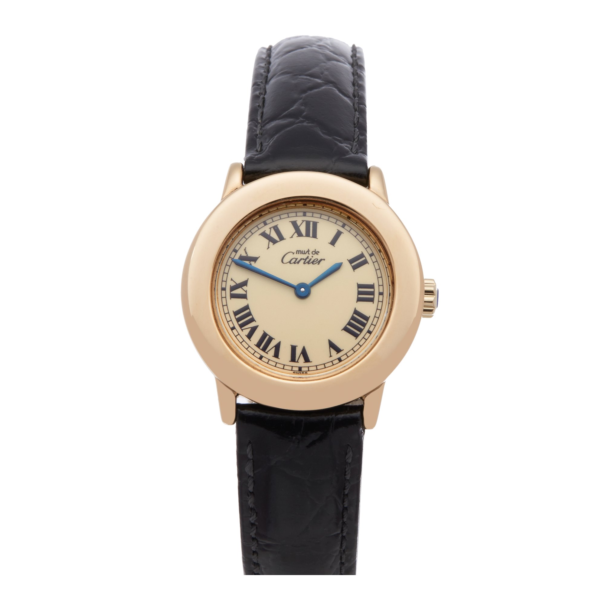 Cartier Must de Cartier Ronde 1801 Ladies Gold Plated Watch