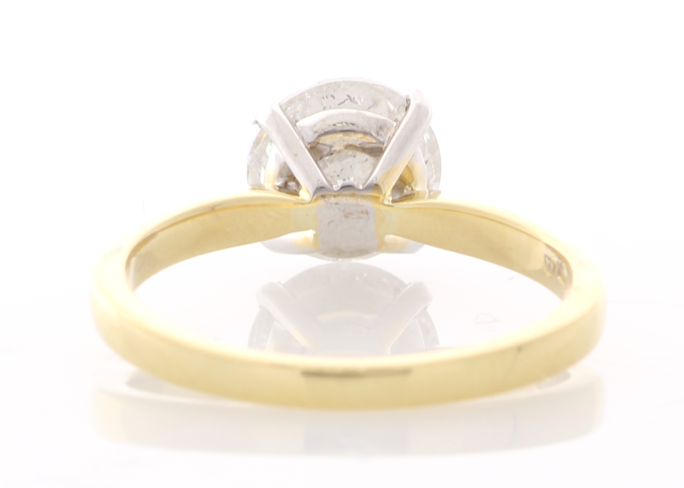 18ct Yellow Gold Single Stone Prong Set Diamond Ring 2.00 Carats - Image 3 of 5