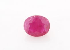 Loose Oval Ruby 6.52 Carats