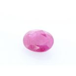 Loose Oval Burmese Ruby 1.67 Carats