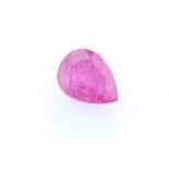 Loose Pear Shape Burmese Ruby 1.62 Carats