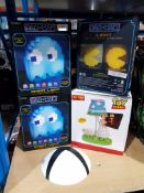 5 Items Ð 3 X Pacman Light, 1 X Minecraft Light & 1 X Disney Toy Story Bo Peep Lamp