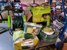 5 Mixed Hoses Ð To Inc 15M Garden Hose & Reel Set, 30M & 15M Expandable Garden Hose & 15M Garden Ho