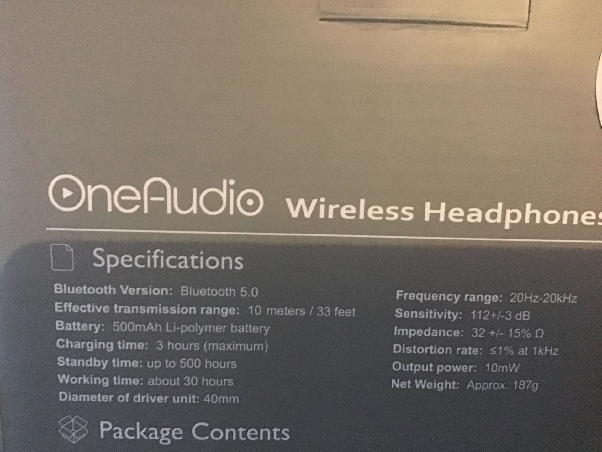 One Audio Wireless Bluetooth Headphones - Image 2 of 3