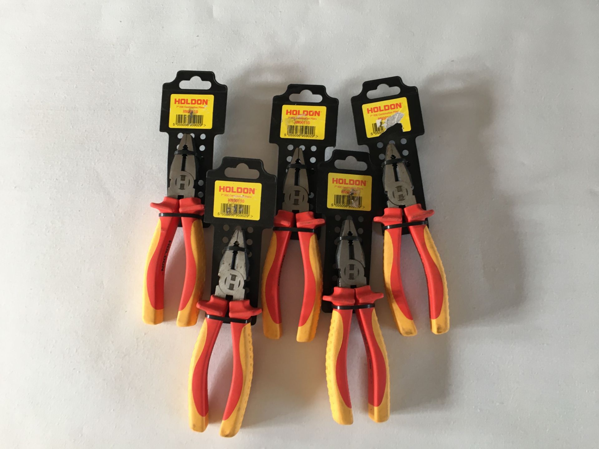 5 X Holdon 7" Vde Combination Pliers